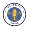 podcast logo for WE Podcast Studio in Windsor-Essex